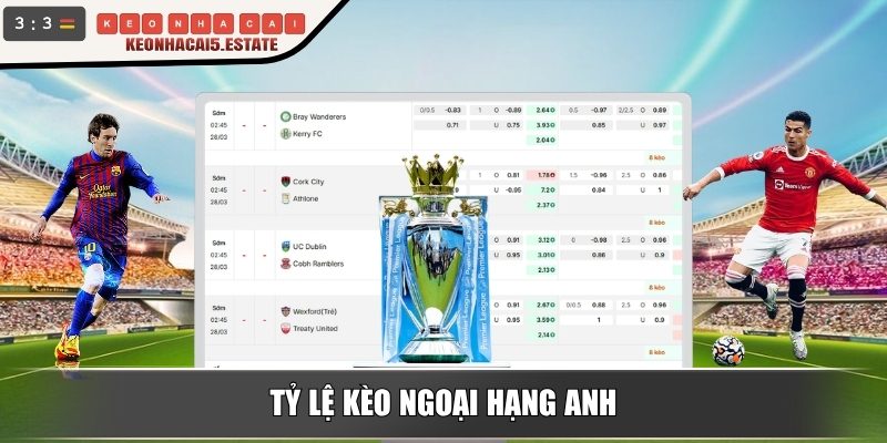 Tỷ lệ kèo Ngoại Hạng Anh

